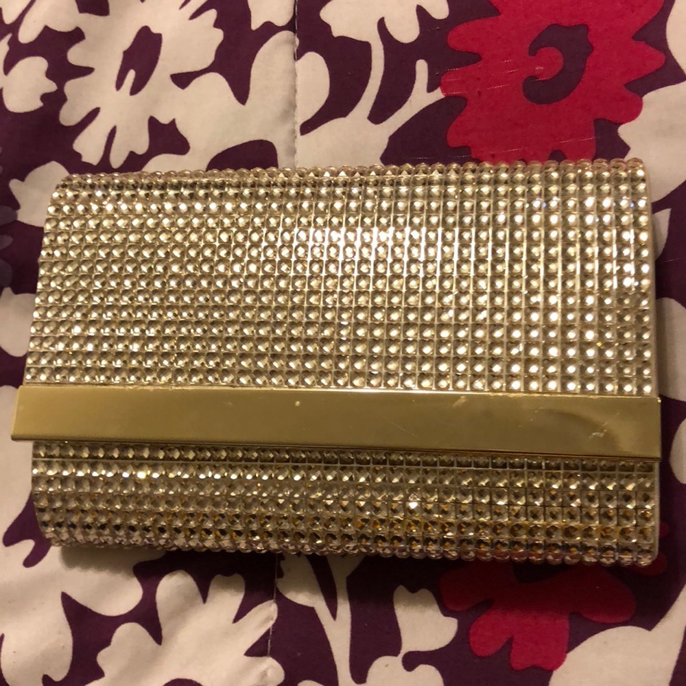 Rhinestone clutch purse